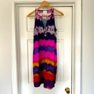 Donna Morgan exclusively made for A Pea In the Pod maternity, tie-dye dress.
